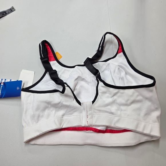NWT CHAMPION Champion 1660 Women's Super Max Sport Bra 40DDD White Black 6623 - Picture 4 of 8